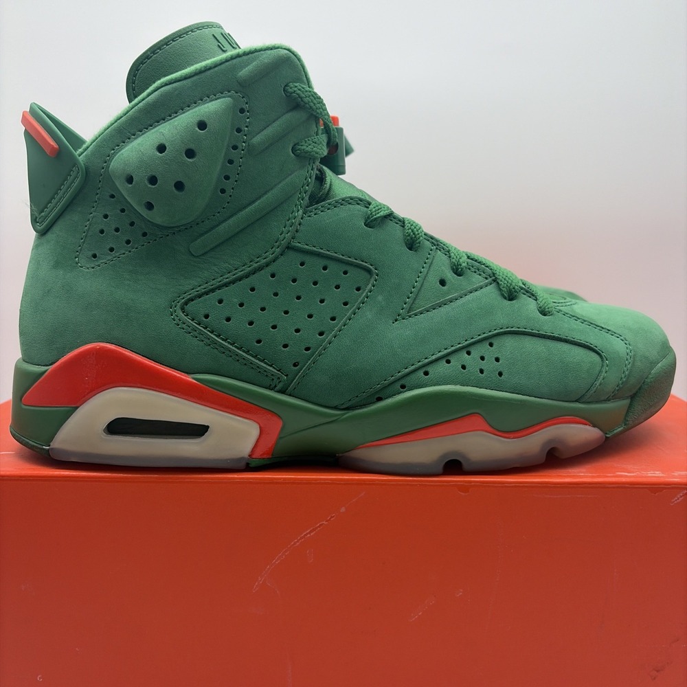 Size 9 - Air Jordan 6 Retro Green Suede Gatorade (AJ5986-335)